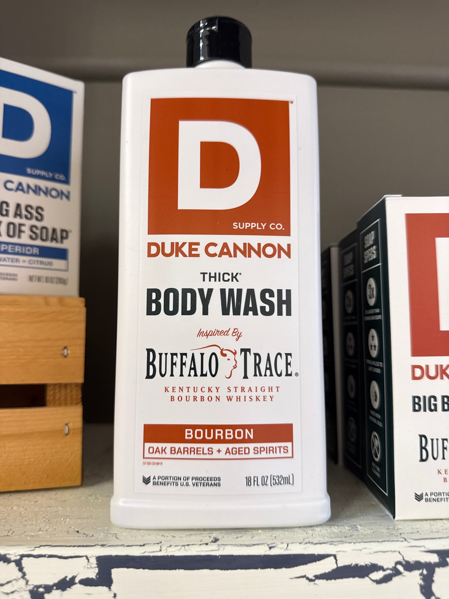 Duke cannon Buffalo Trace body wash