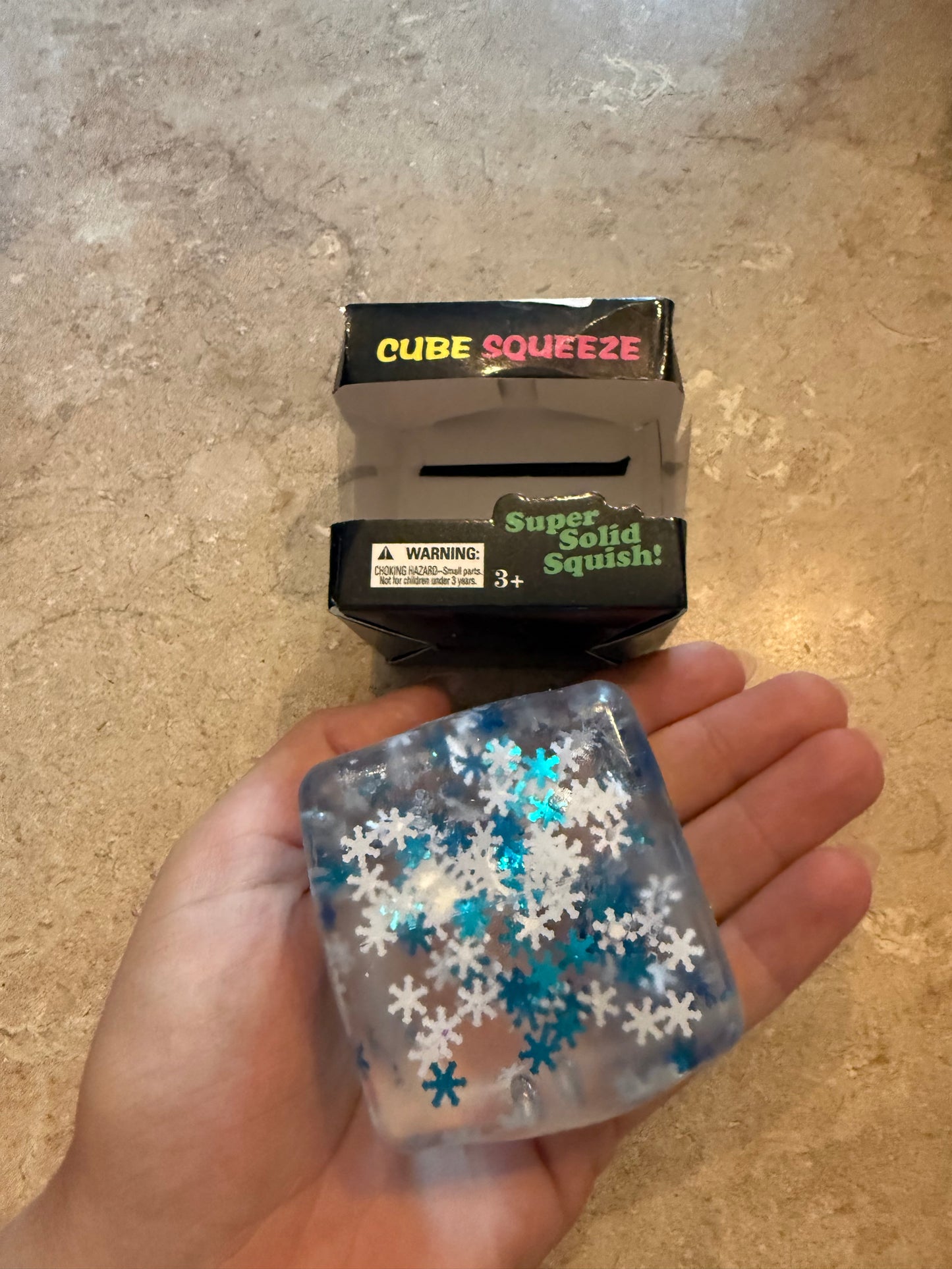 Snowflake squishy cube ￼