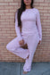 Soft Pink/Brown Set