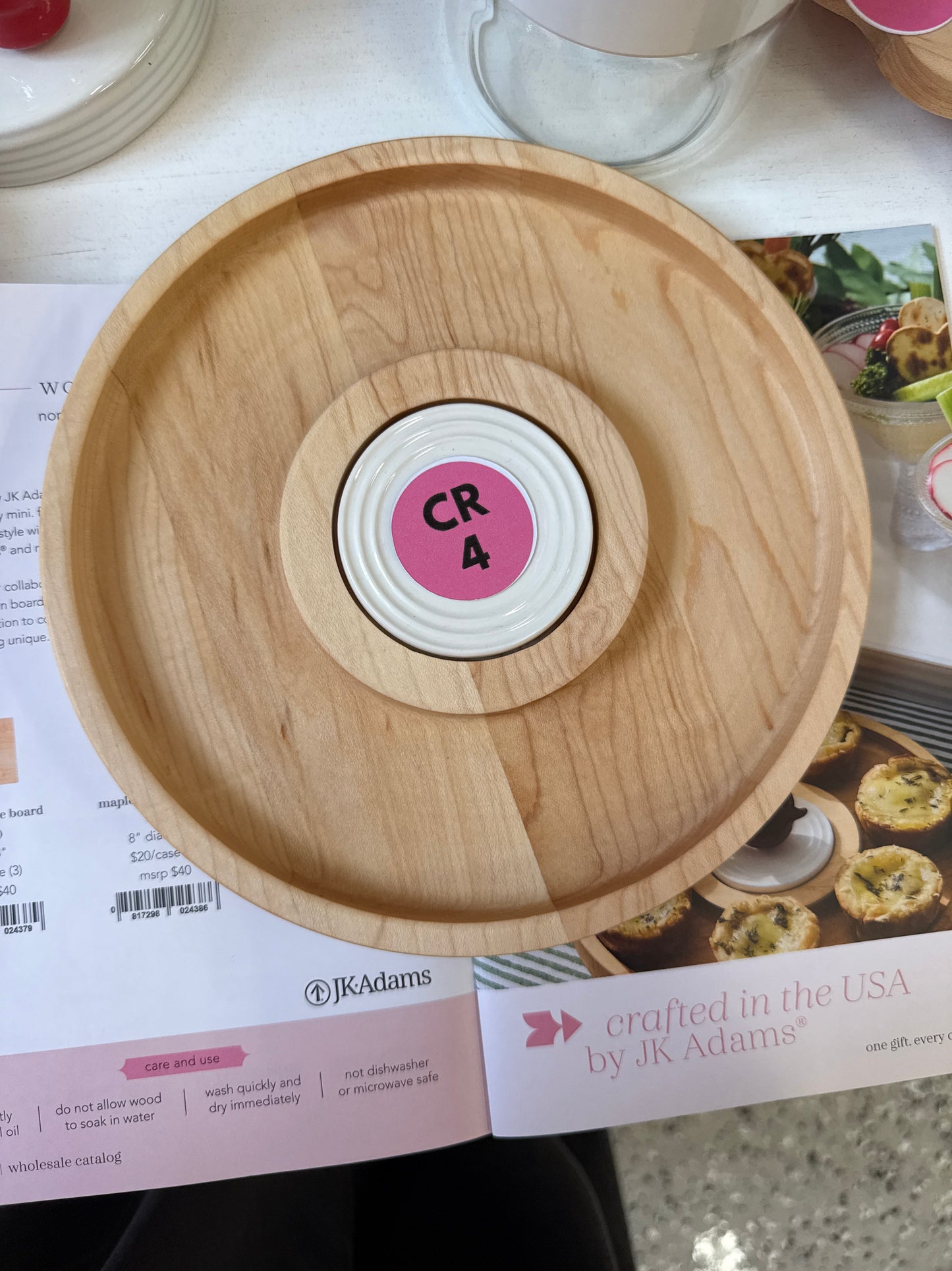 NF Maple cracker round board CR4