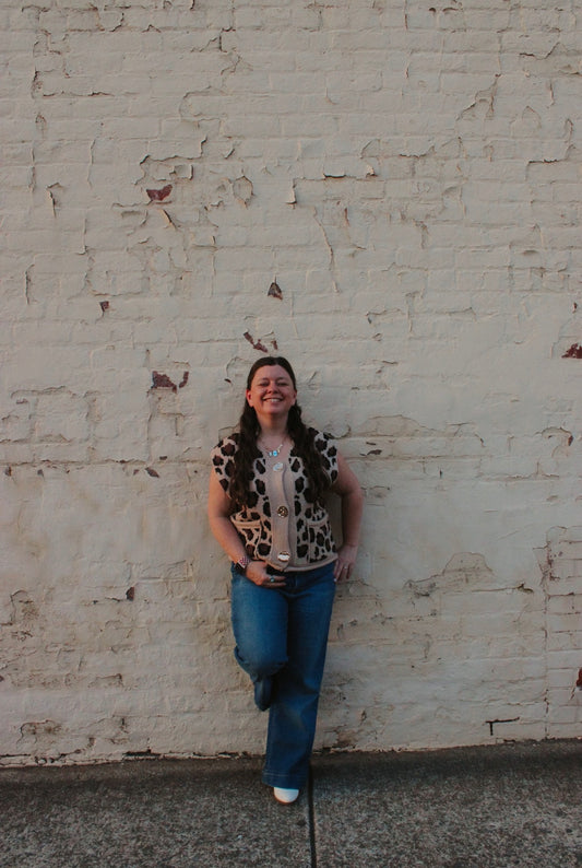 Leopard (GOLD) button down!