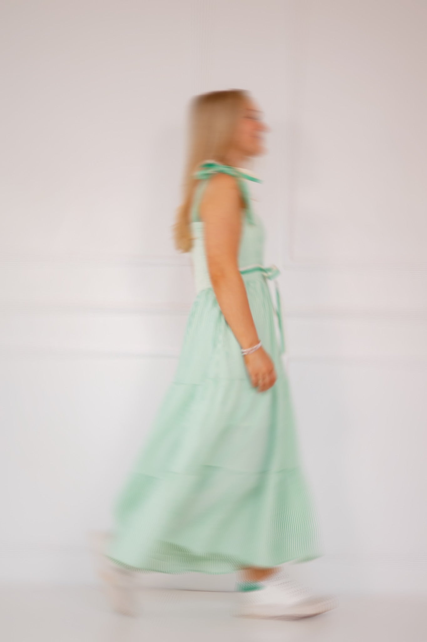 Pin stripe Kelly maxi