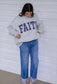 Faith polka dot mock neck