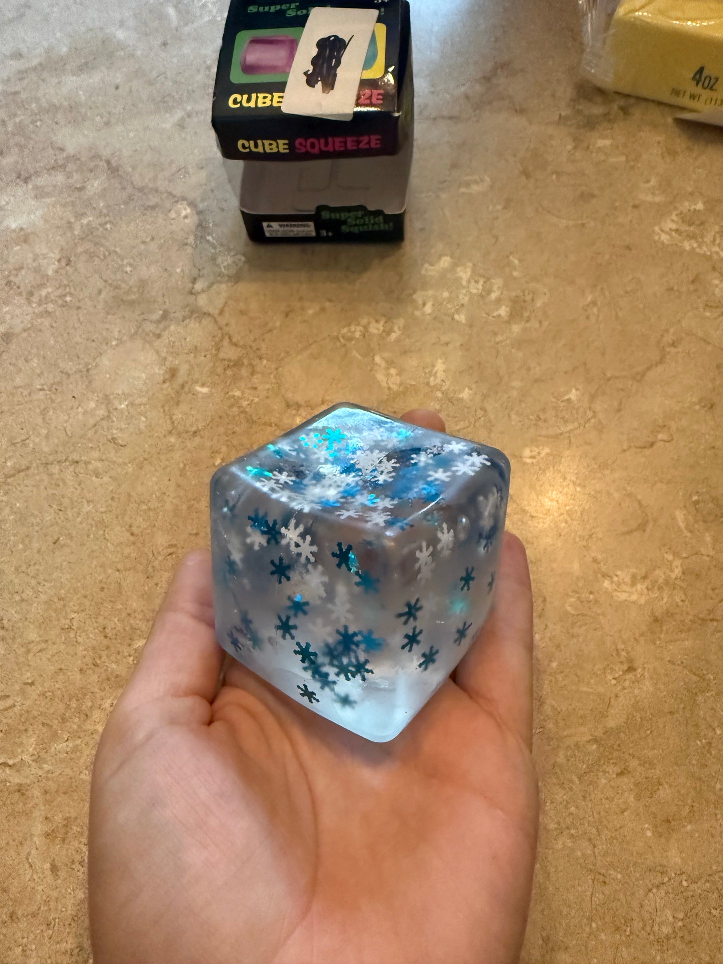 Snowflake squishy cube ￼