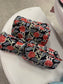 3 N 1 Makeup bags  (Coral Denim )