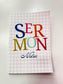 Sermon Notes Pink gingham!