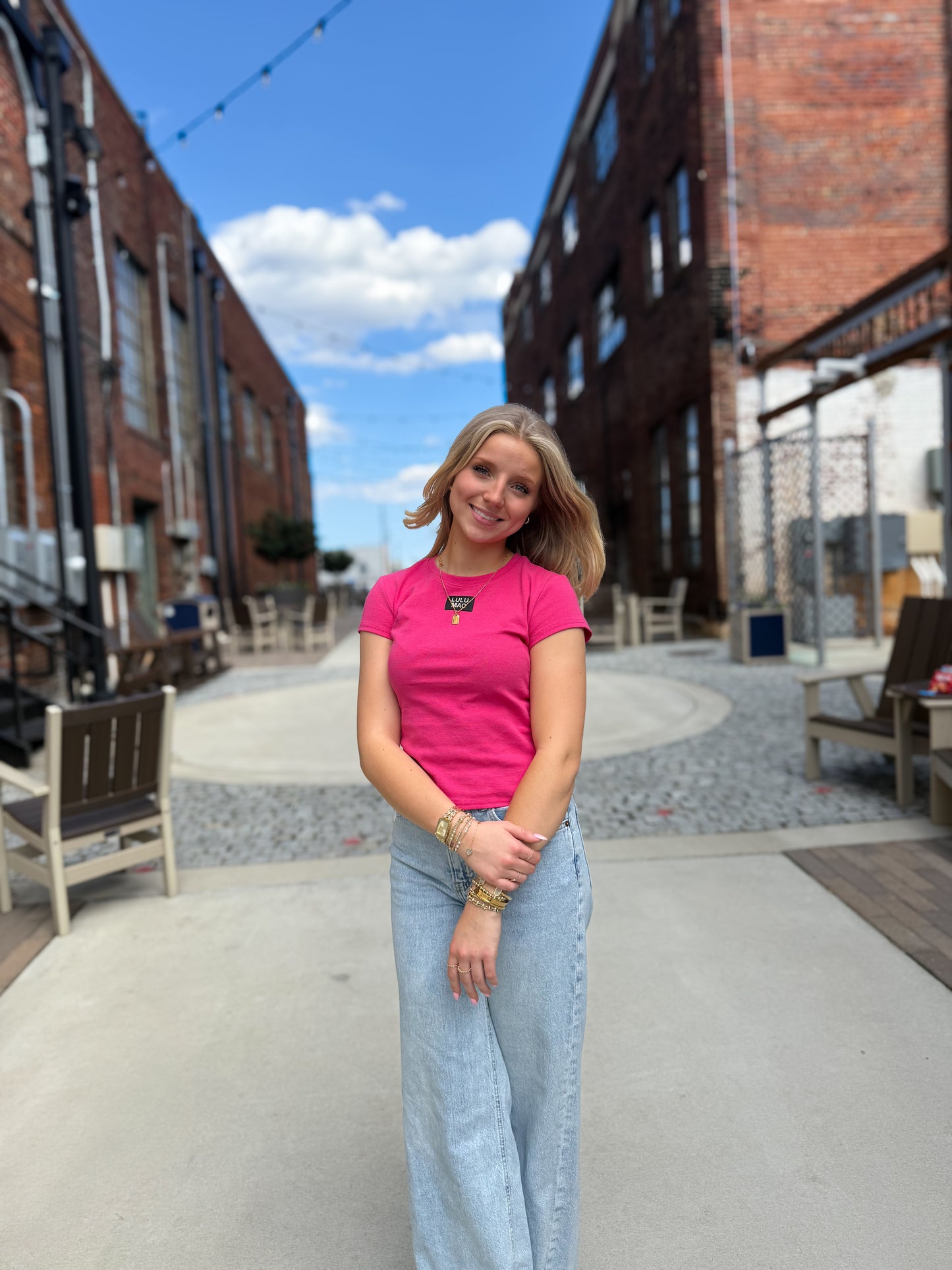 Lulu Mac pink tee