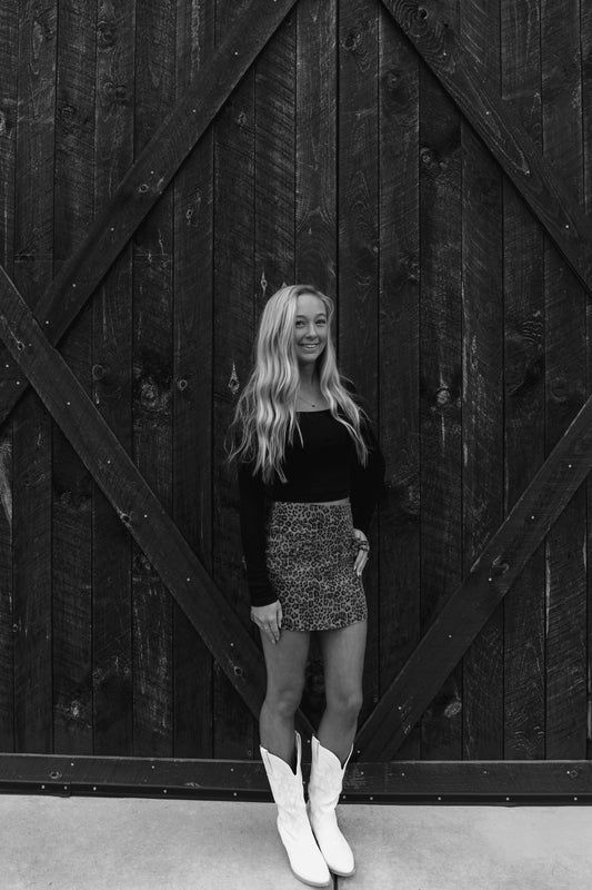 Leopard Mini SKIRT! Bow detail !