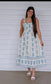 Blue floral detail maxi