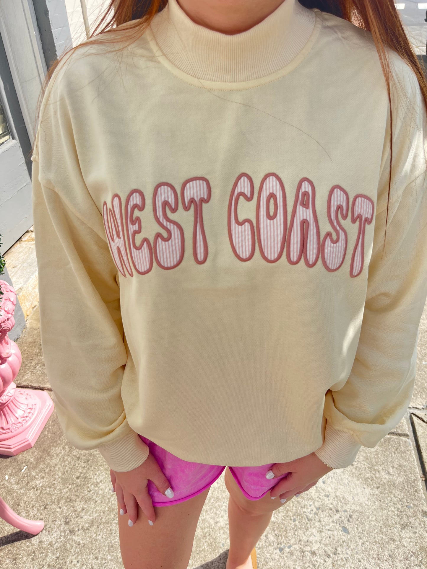 West Coast Yellow Mock Neck