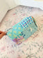 3 N 1 Makeup bags  (Teal patchwork )