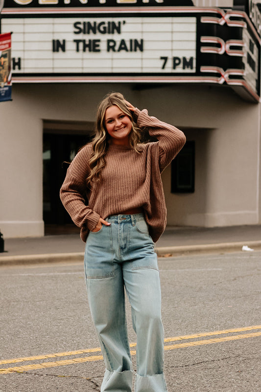 Light wash cuff jeans!