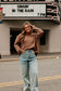 Light wash cuff jeans!