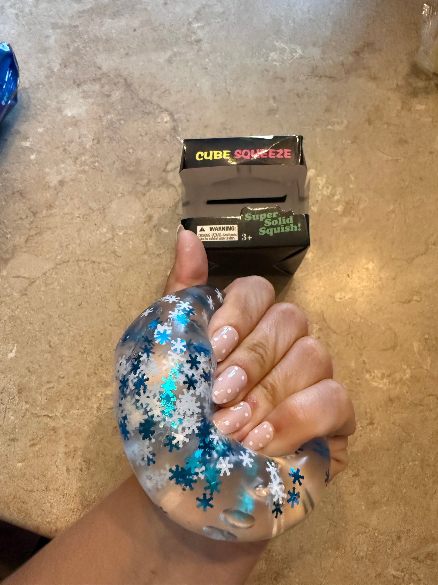 Snowflake squishy cube ￼