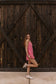 Bow Denim PINK Romper