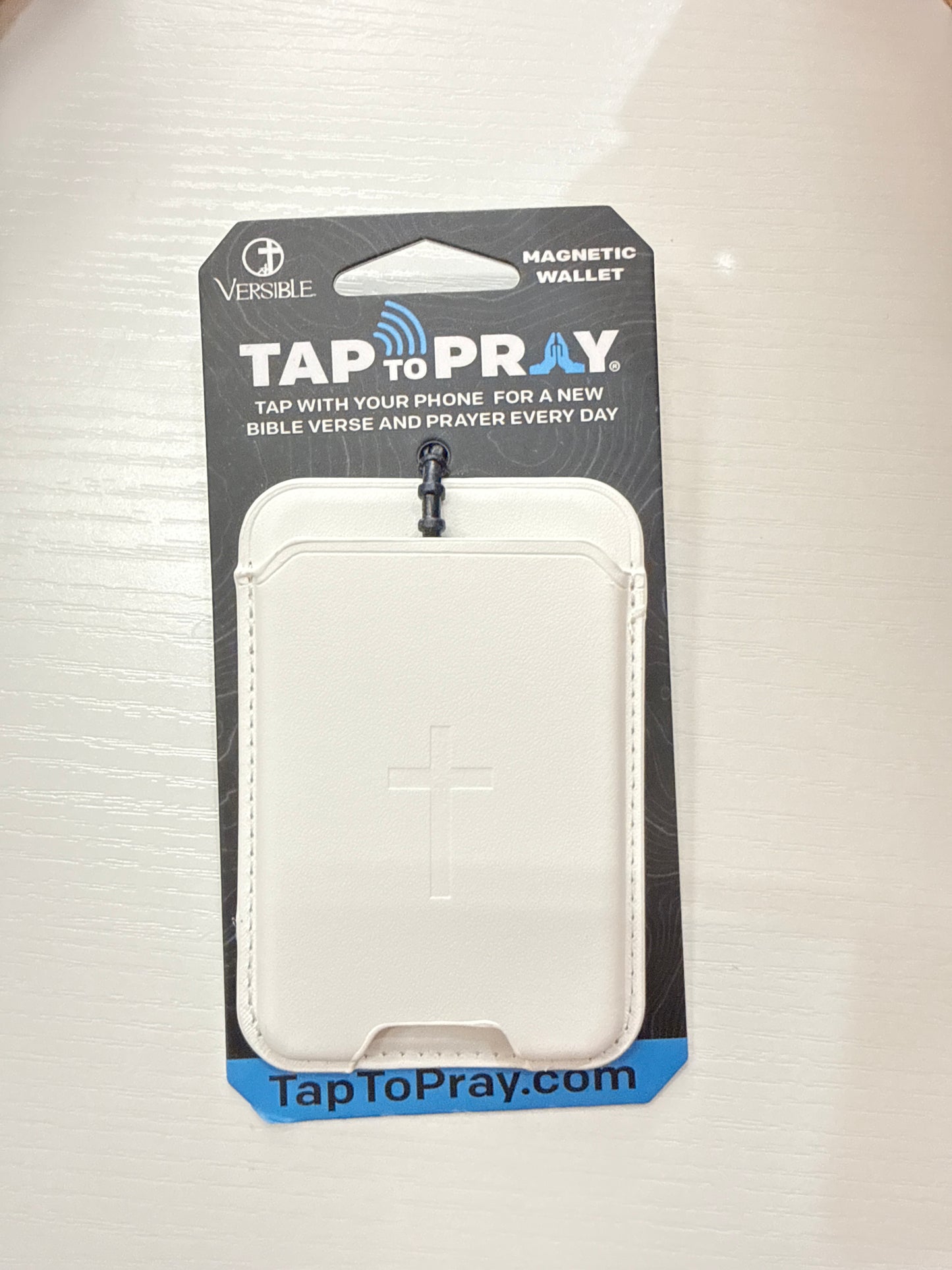Magnetic wallets tap to pray