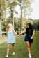 Btn Frt Denim Romper w/Cap Sleeves