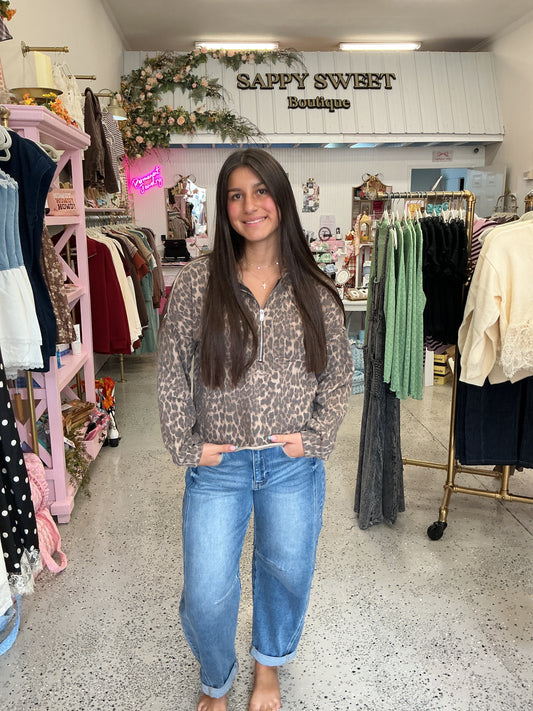 Leopard pullover