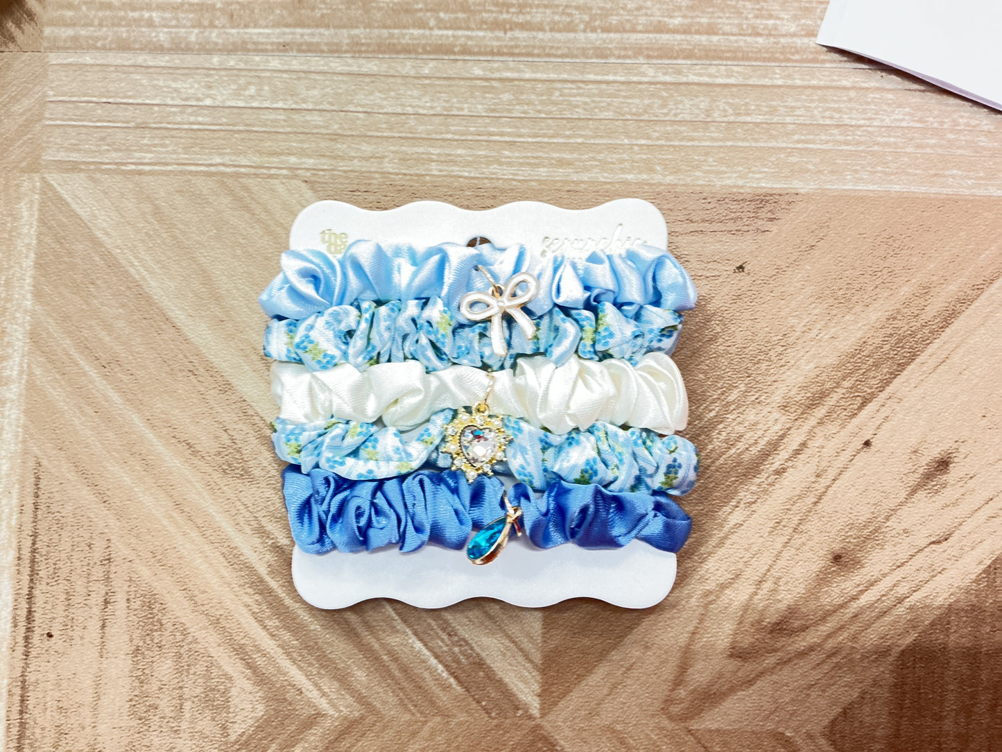 Scrunchie- oh so fancy blue