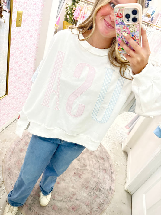 USA pastel patchwork