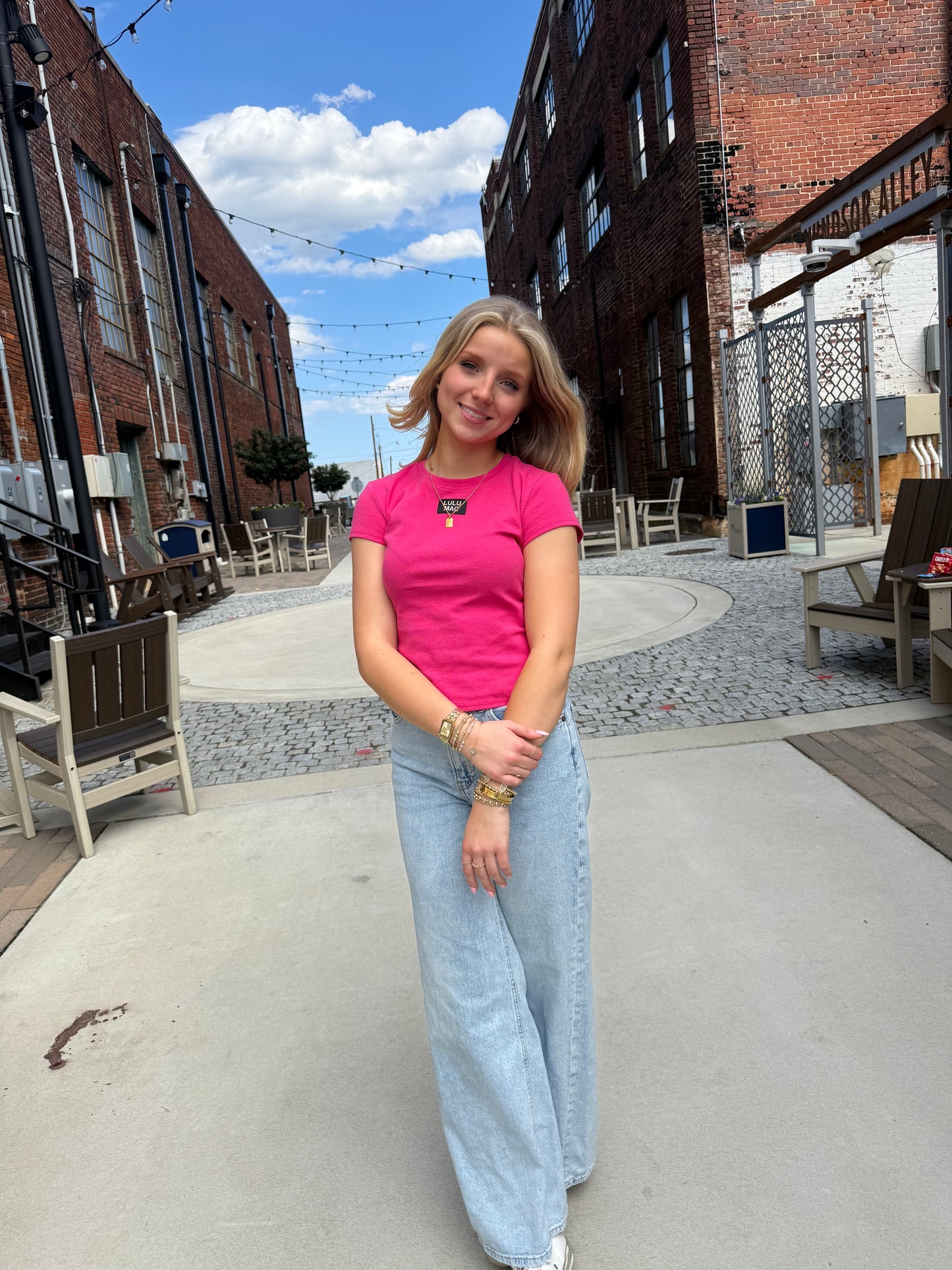 Lulu Mac pink tee