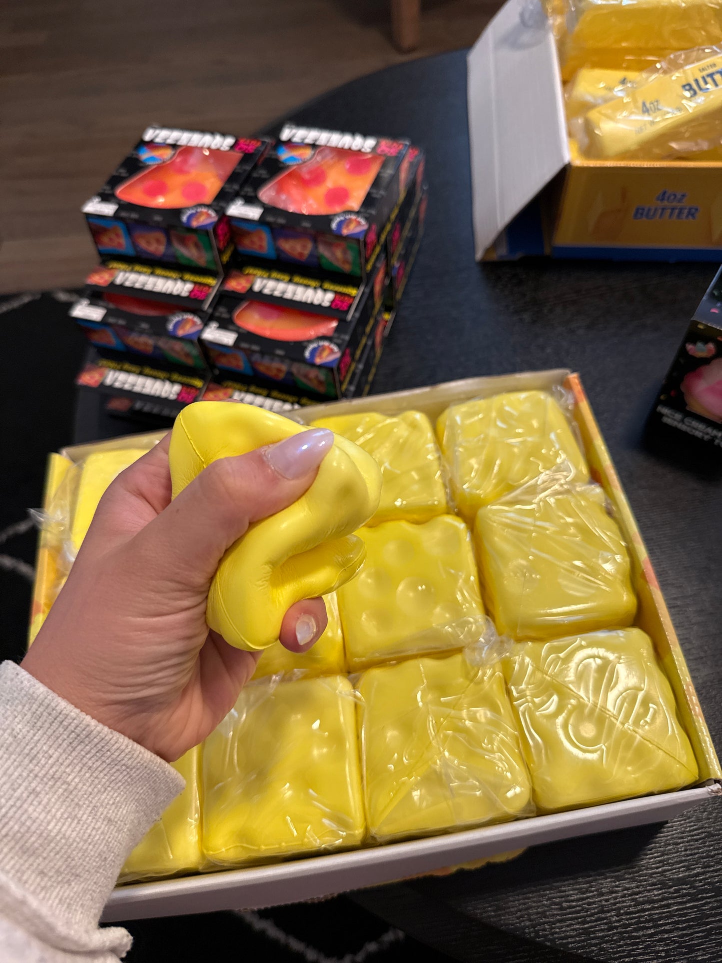 Cheese clusters squishy