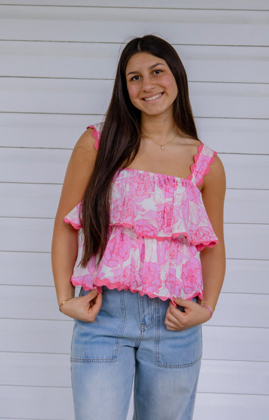 Spritz scallop top