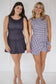 Polkadot padded mini dress! ￼