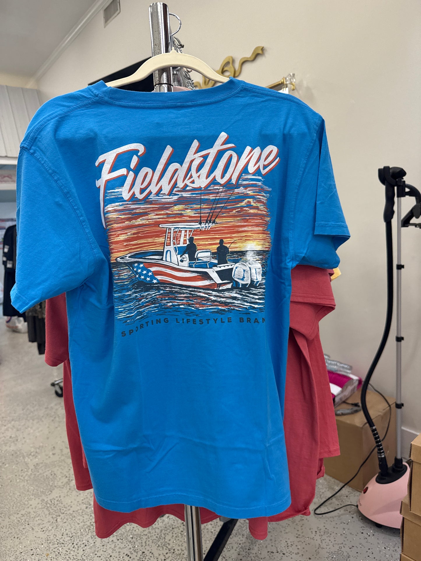 Fieldstone blue t shirt