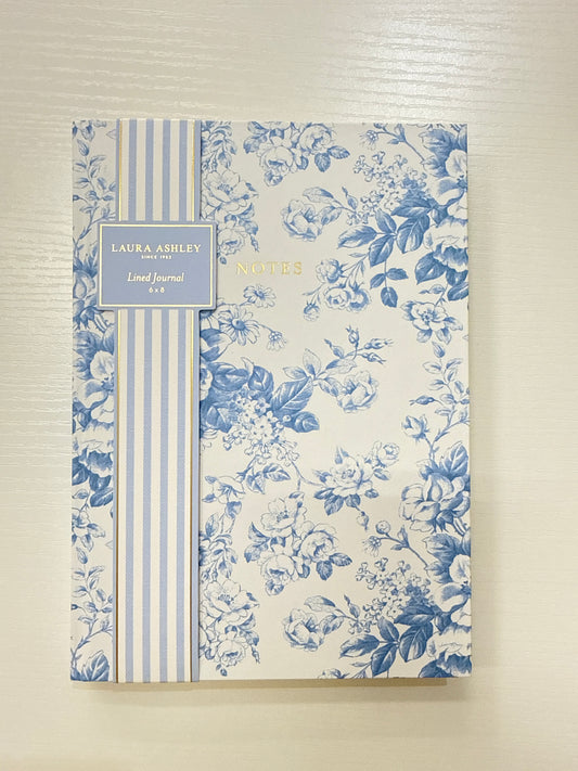 Blue floral notebook