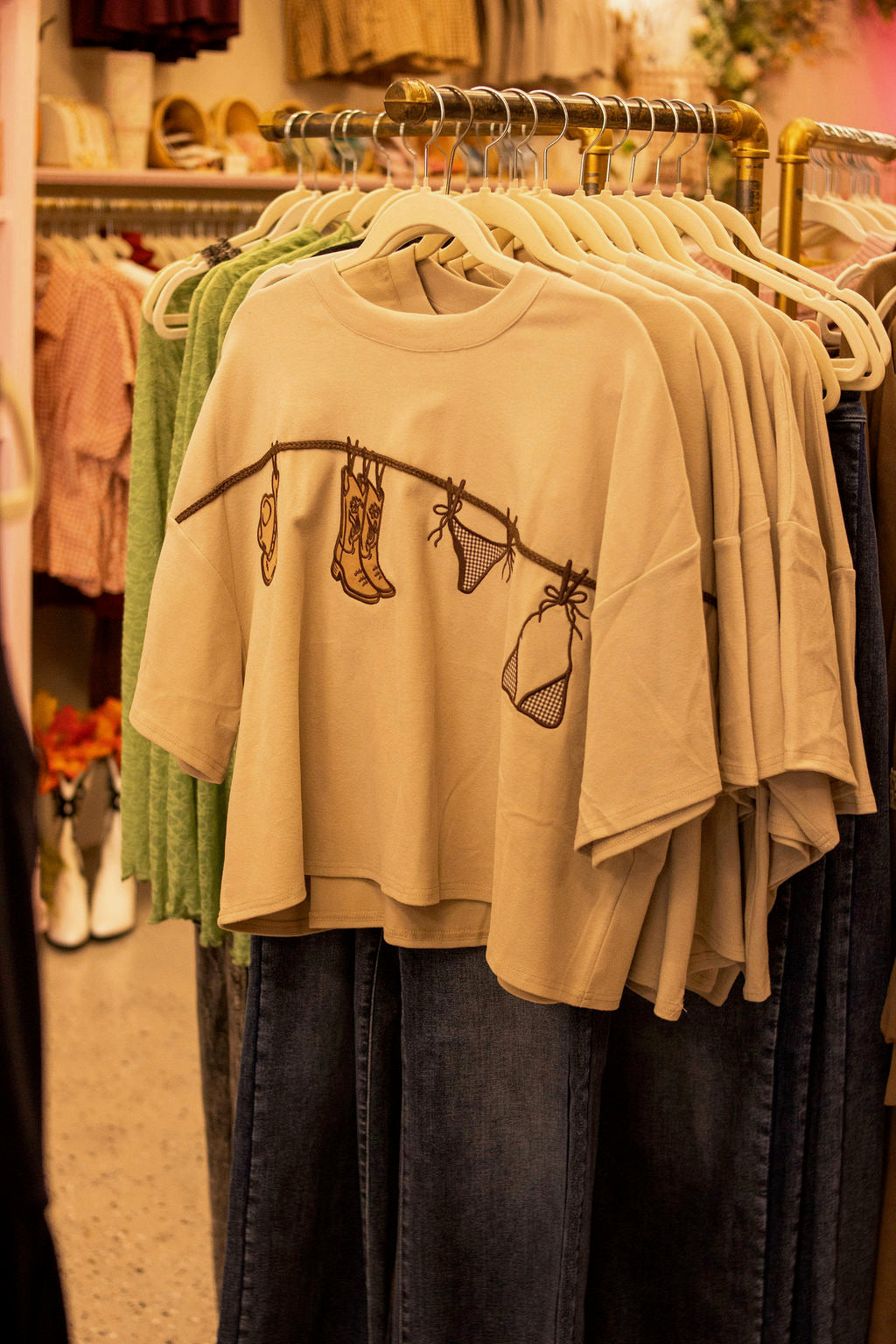 Cowgirl clothesline top