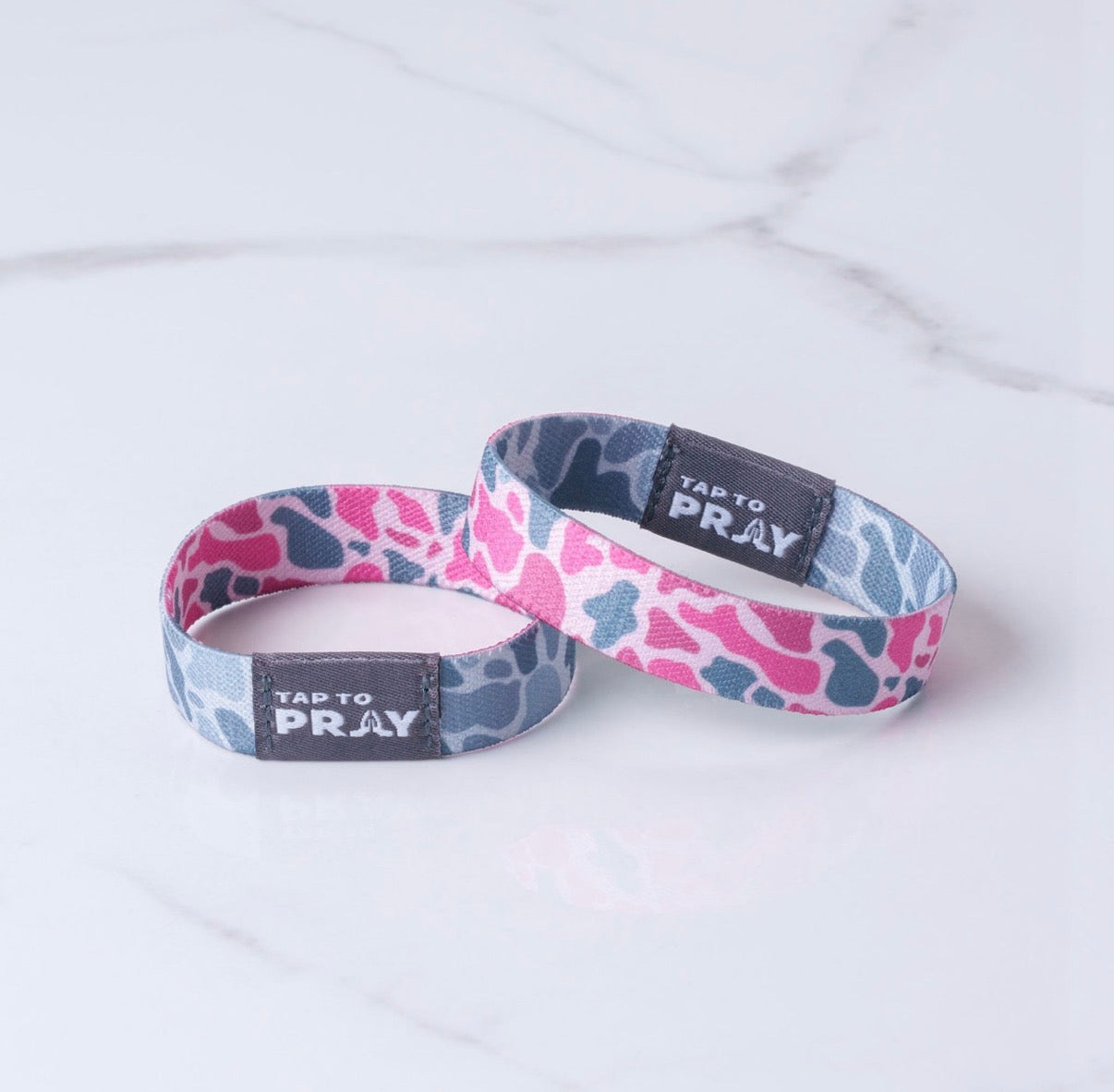 Pink and ash camo tap to pray