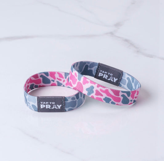 Pink and ash camo tap to pray