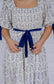 Curvy navy floral maxi
