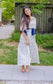 Curvy navy floral maxi