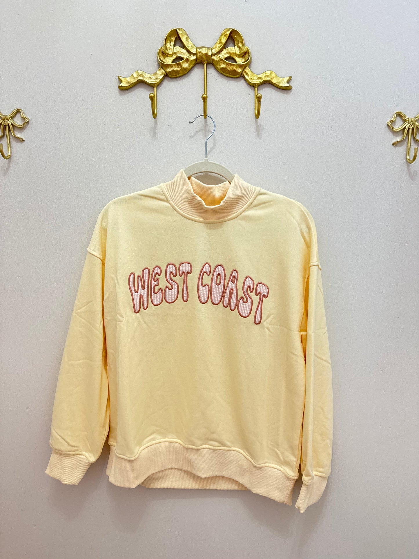 West Coast Yellow Mock Neck