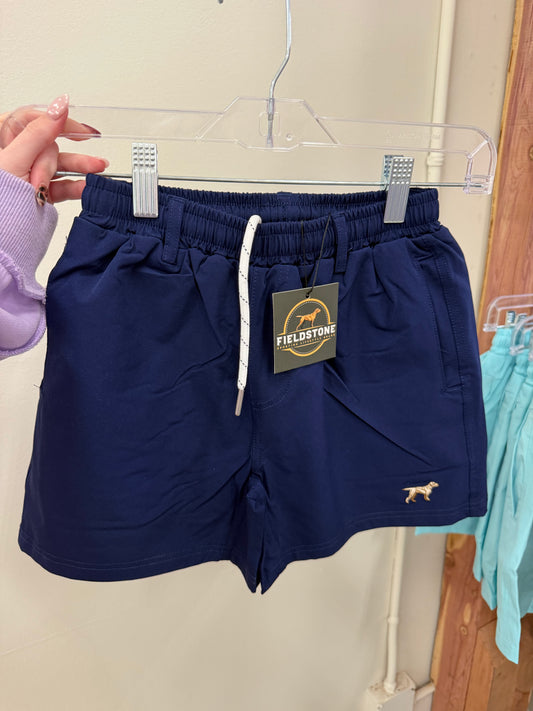 Navy rambler shorts