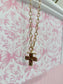 Gold Cross chunky necklace! ￼