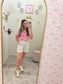 Ribbed Pink LSF patchwork set