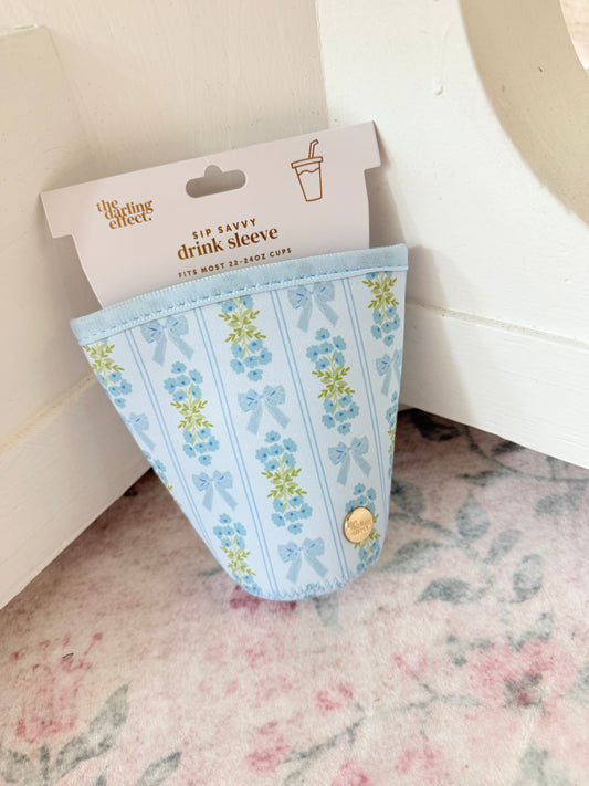 Large Sip Savvy Drink Sleeve - Oh So Fancy Blue