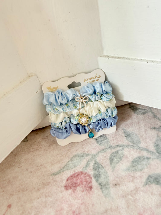 Scrunchie Charm Set - Oh So Fancy Blue