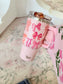 20 oz Lifestyle Flip Straw Tumbler - Blushing Bows