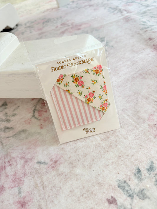 Corner Keeper Fabric Bookmark - Endless Daydream Cream