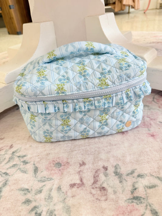 Glam & Go Quilted Cosmetic Bag - Oh So Fancy Blue