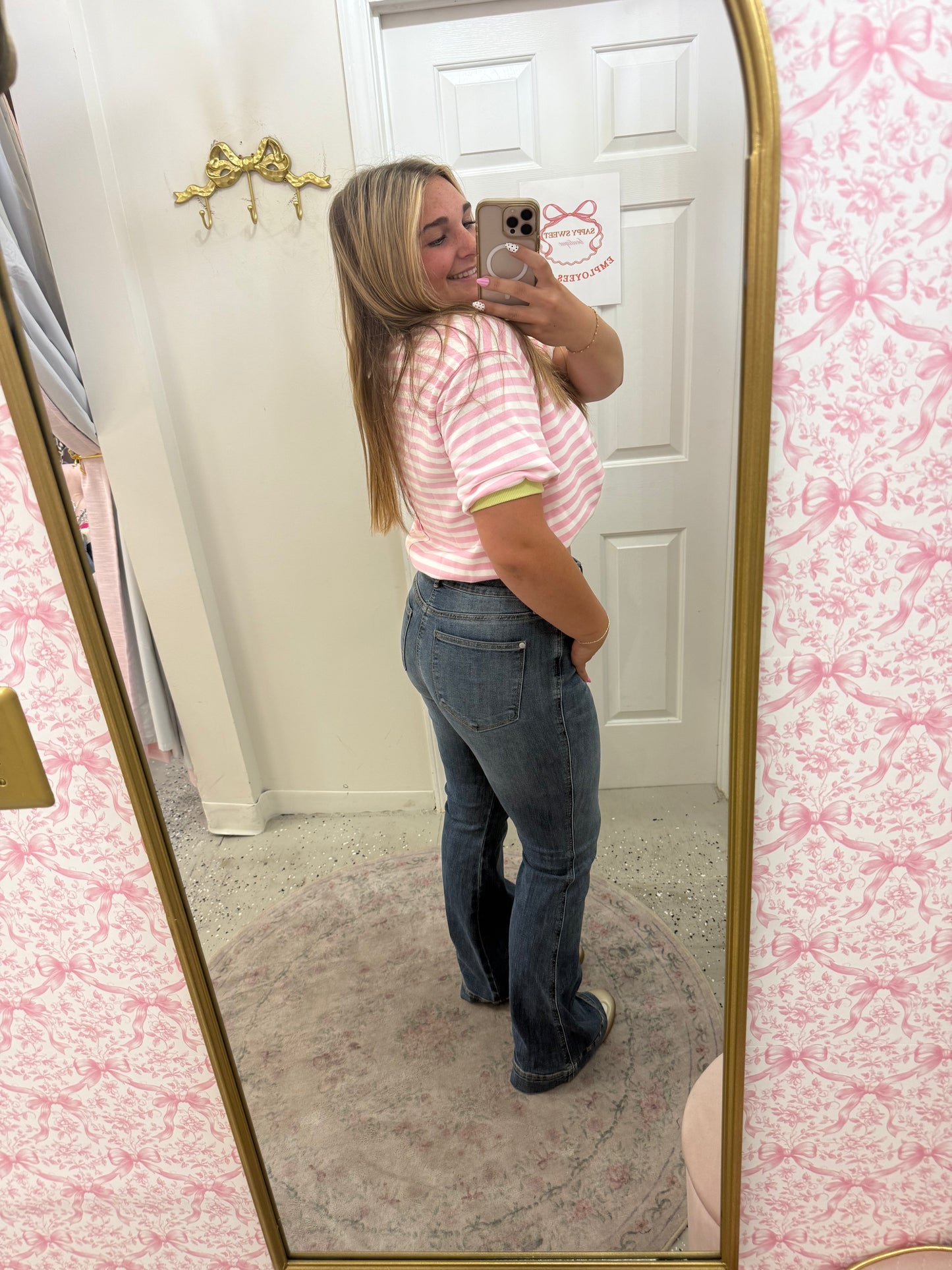 Judy blue boot cut cuff jeans!