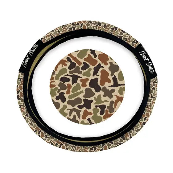 Duckland camo steering wheel cover