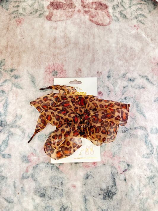 Step It Up Shoelaces - Sheer Cheetah