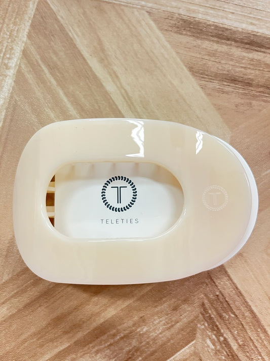 teleties large round flat clips