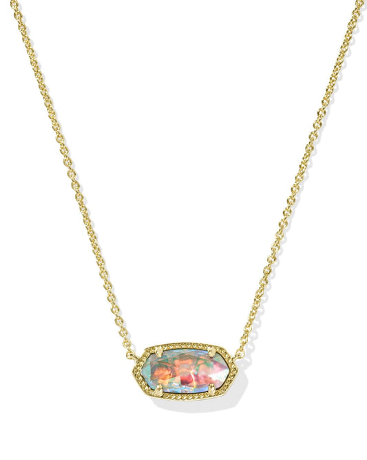 Elisa Necklace, Gold/Dichroic